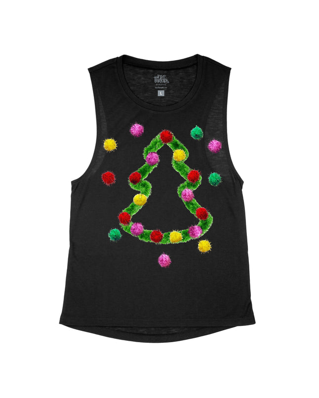 Pom Poms Christmas Sweater