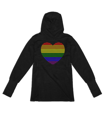 Rainbow Stripes Heart