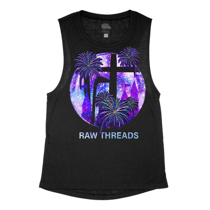 Raw Threads Logo in Purple Platinum