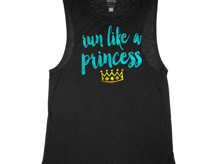 Run like a Princess (blue ink)