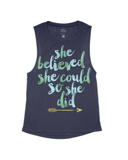 Midnight Flowy Tank / S