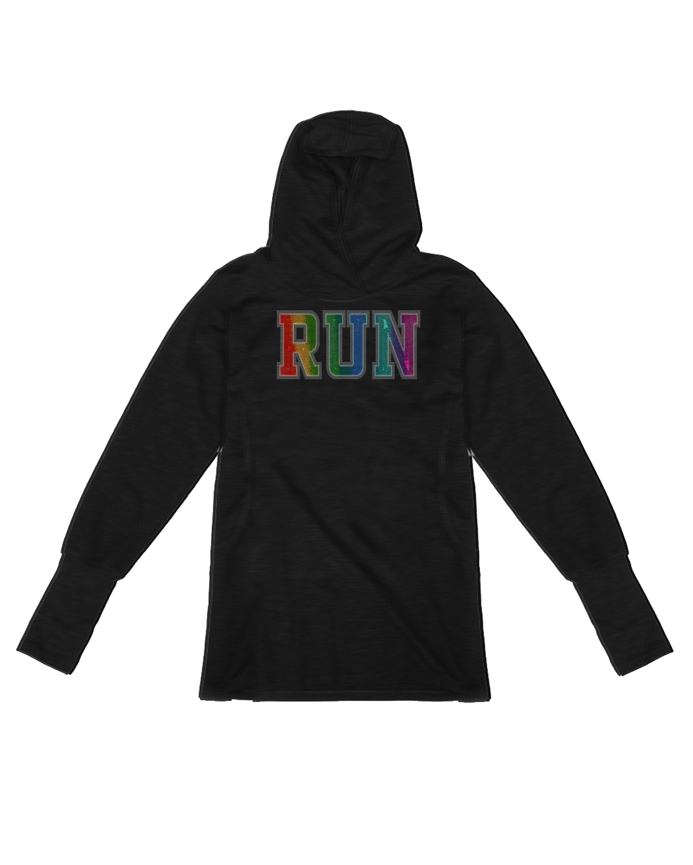 Stitched Embroidery RUN Rainbow