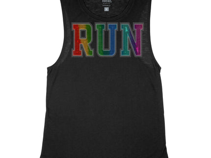 Stitched Embroidery RUN Rainbow