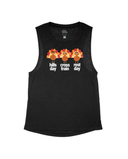 Black Flowy Tank / XS
