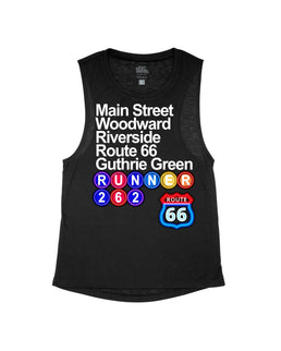 Black Flowy Tank / S