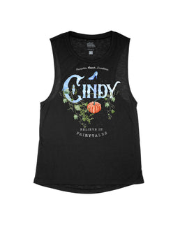 Black Flowy Tank / S