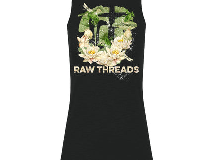 Water Lily and Frogs Raw Threads Logo