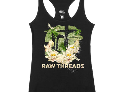 Water Lily and Frogs Raw Threads Logo