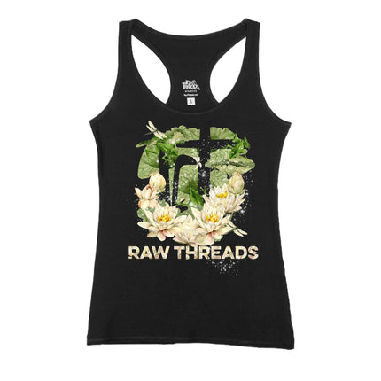 Water Lily and Frogs Raw Threads Logo