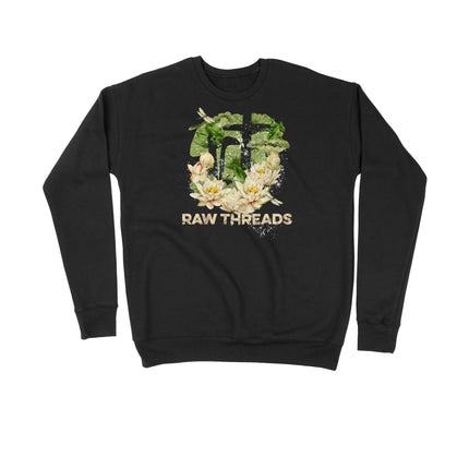 Water Lily and Frogs Raw Threads Logo