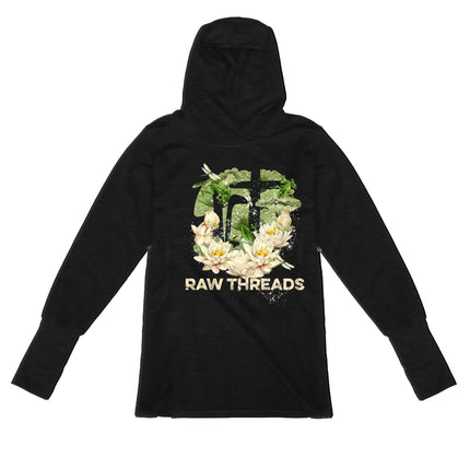 Water Lily and Frogs Raw Threads Logo