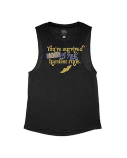 Black Flowy Tank / XS