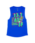 Royal Blue Flowy Tank