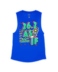 Royal Blue Flowy Tank