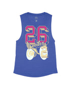 Heather Navy Flowy Tank