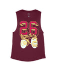 Maroon Flowy Tank