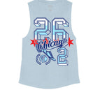 Stone Blue Flowy Tank