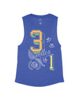 Heather Navy Flowy Tank