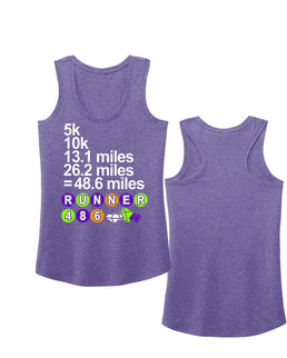 Purple Heather Ribbed Tank / XS