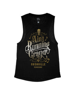 Black Flowy Tank / XS