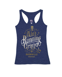 Heather Navy Racerback / M