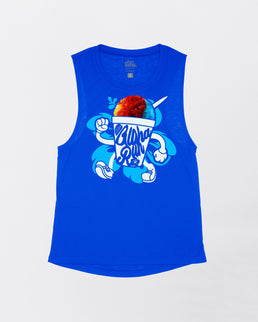 Royal Blue Flowy Tank / S