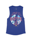 Heather Navy Flowy Tank