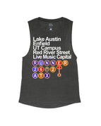 Black Heather Flowy Tank