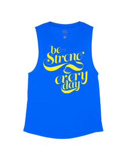 Royal Blue Flowy Tank / S