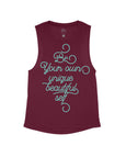 Maroon Flowy Tank