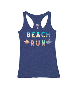Heather Navy Racerback / M