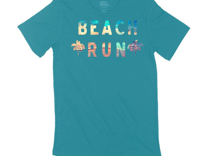 Beach Run with Waves and Sand (2 palm trees)