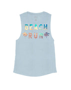 Stone Blue Flowy Tank