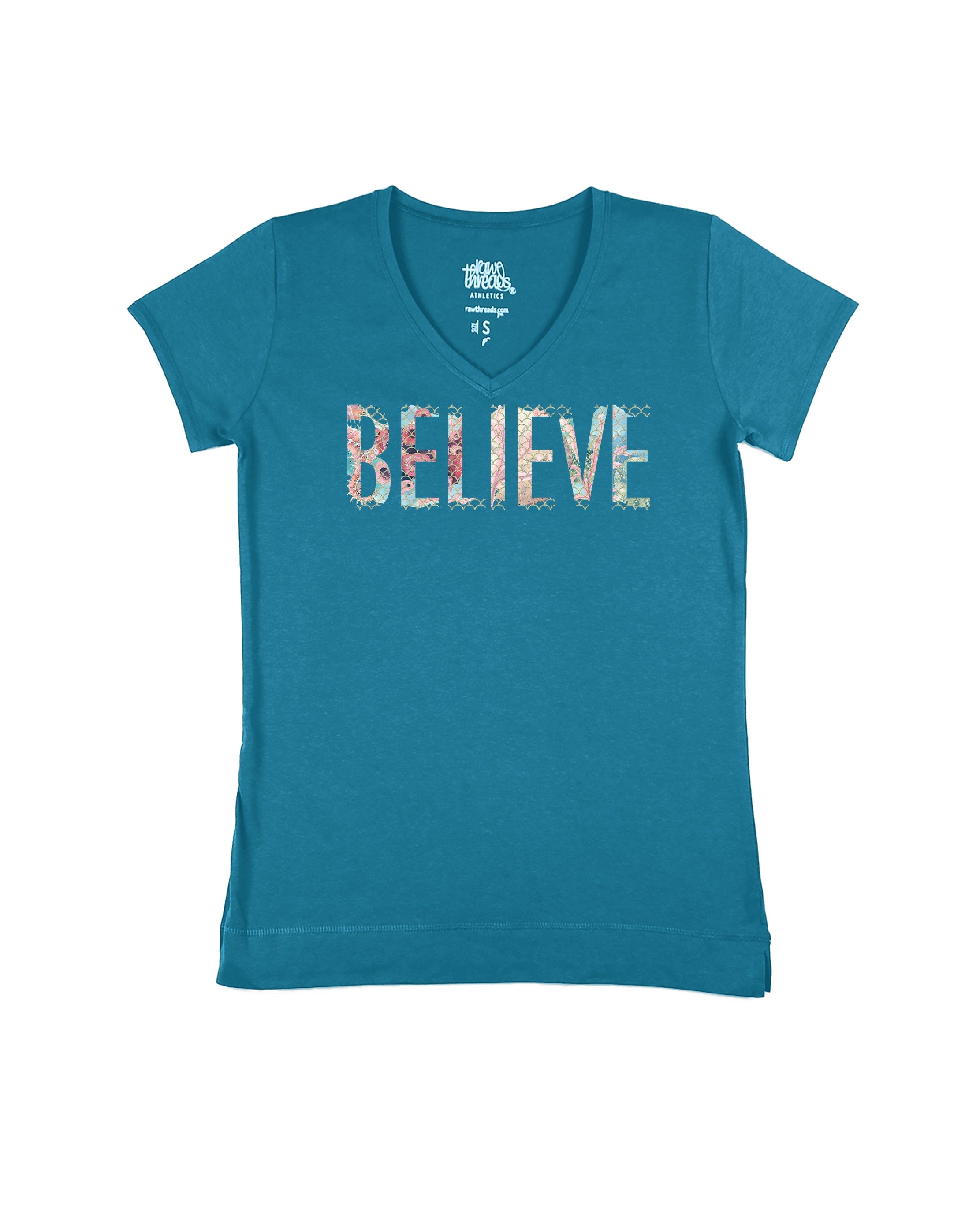 Believe Mermaid Scales and Coral