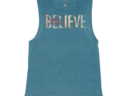 Believe Mermaid Scales and Coral