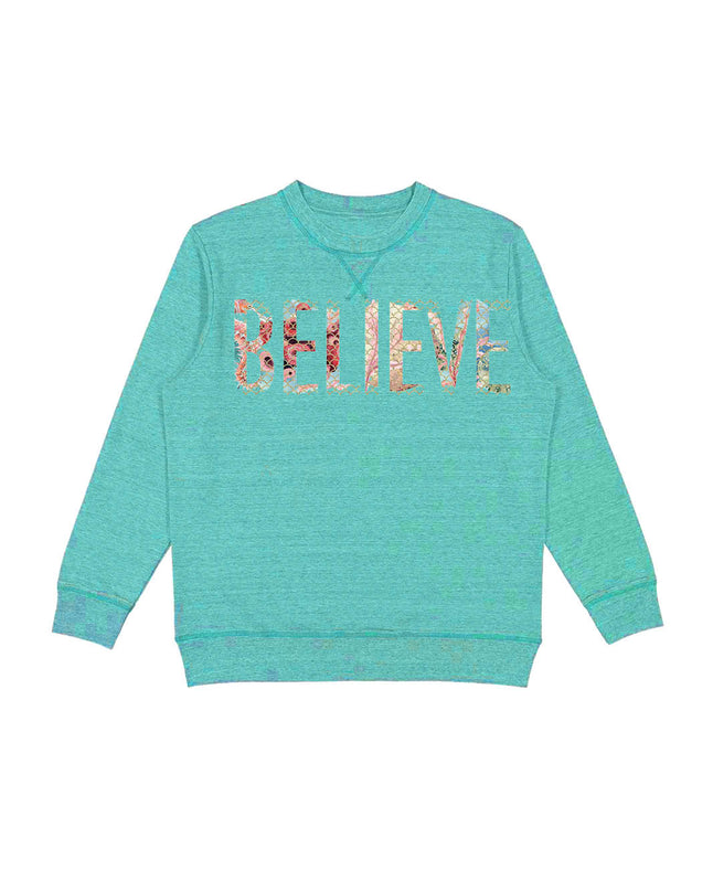 Believe Mermaid Scales and Coral