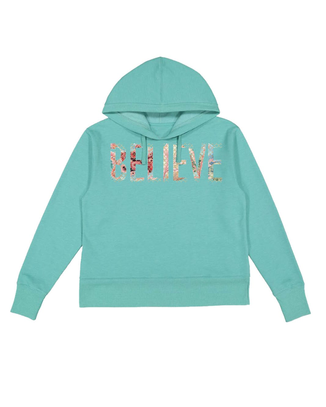 Believe Mermaid Scales and Coral