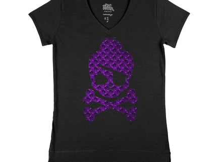 Bell Crossbones with Black Cat Pattern