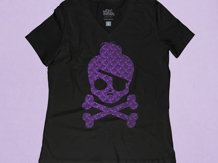 Bell Crossbones with Black Cat Pattern