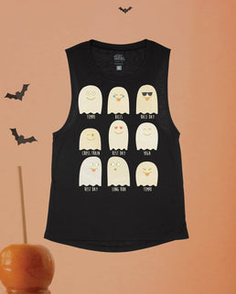 Black Flowy Tank / XS