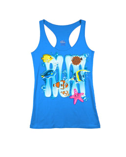 Fin Blue Racerback / M