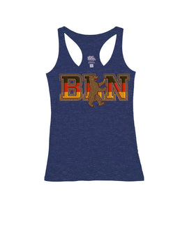 Heather Navy Racerback / M