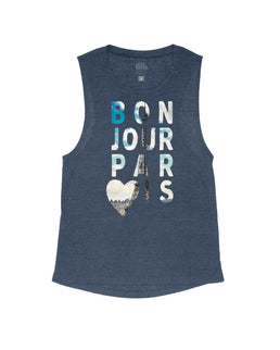 Antique Midnight Flowy Tank / XS