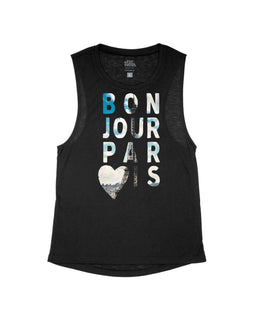 Black Flowy Tank / XS