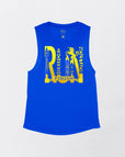 Royal Blue Flowy Tank