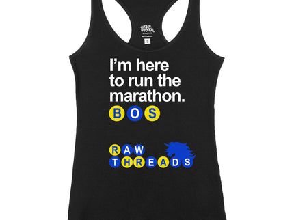 Boston I'm here to Run the Marathon