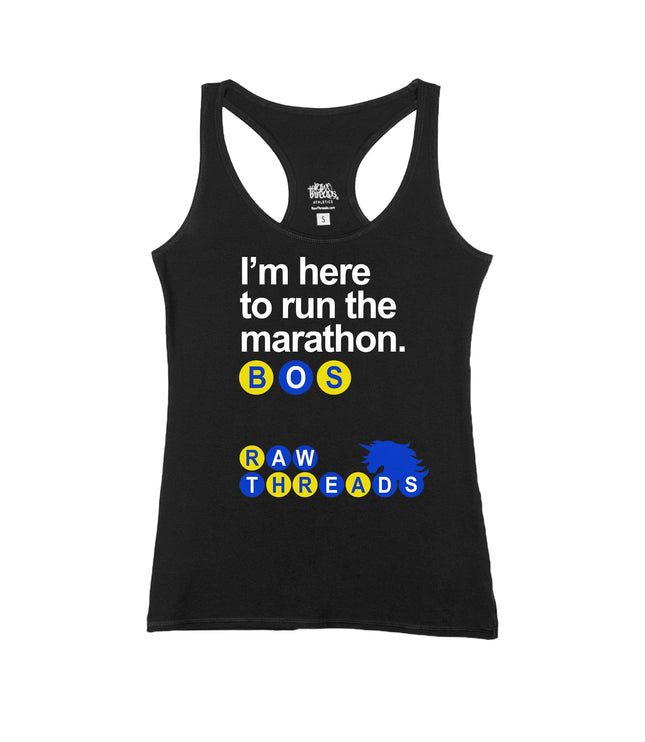Boston I'm here to Run the Marathon