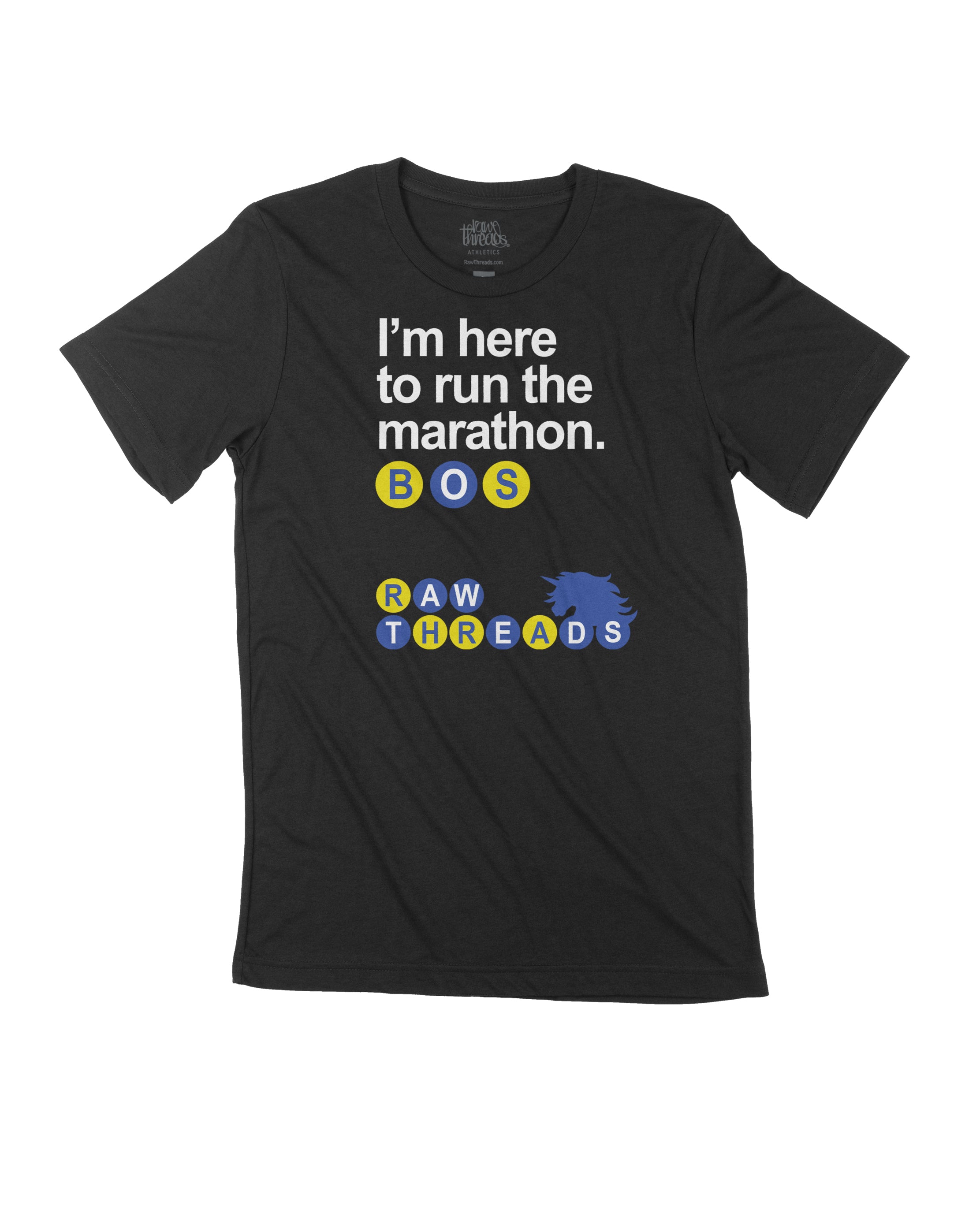 Boston I'm here to Run the Marathon