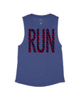 Heather Navy Flowy Tank