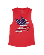 Red Flowy Tank